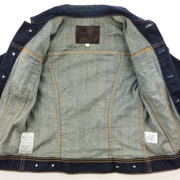 AG Adriano Goldschmied Robyn Denim Jean Trucker Style Jacket Stretch Women's XS - Picture 2 of 14